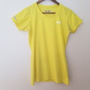 Under Armour Yellow fitted shirt size Medium